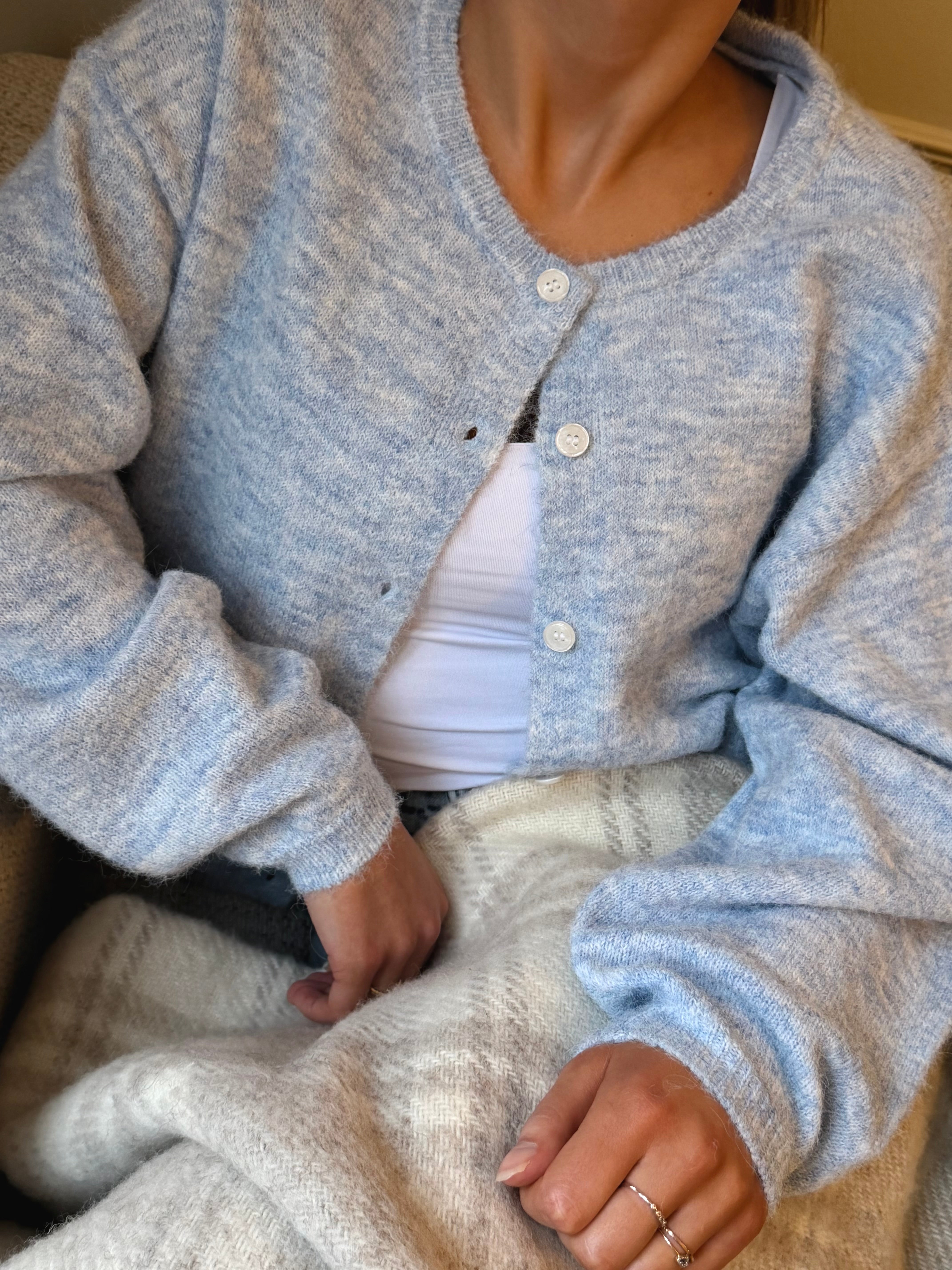 VMHOPE Knit Cardigan - Cashmere Blue